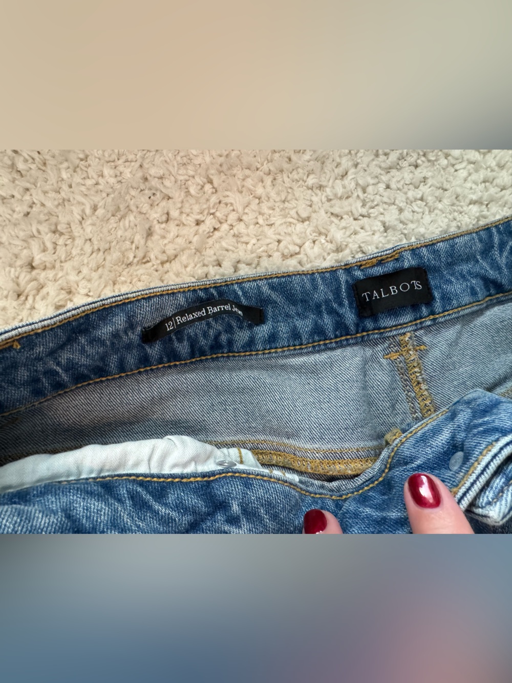Talbots Women's Relaxed Barrel Jean - Picture 3 of 7